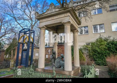 Johann Friedrich August Borsig, Grab, Dorotheenstädtischer Friedhof, Chausseestraße, Mitte, Berlin, Deutschland Stockfoto