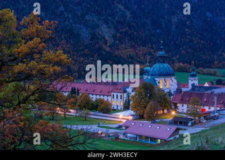 Abtei Ettal Ettal Oberbayern, Garmisch-Partenkirch Bayern, Bayern Deutschland Stockfoto