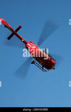 Wales Luftwagenwagen in Aktion. Mit Sitz am Flughafen Caernarfon in nordwales, Großbritannien Stockfoto