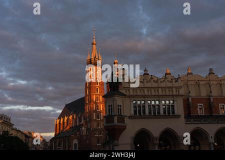 Kościół Mariacki, Krakau, Polen. Stockfoto