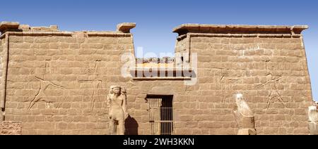 Der Tempel von Wadi al-Seboua, Nassersee, Ägypten Stockfoto