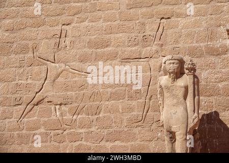 Der Tempel von Wadi al-Seboua, Nassersee, Ägypten Stockfoto