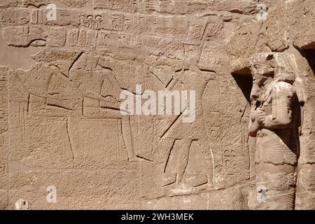 Der Tempel von Wadi al-Seboua, Nassersee, Ägypten Stockfoto