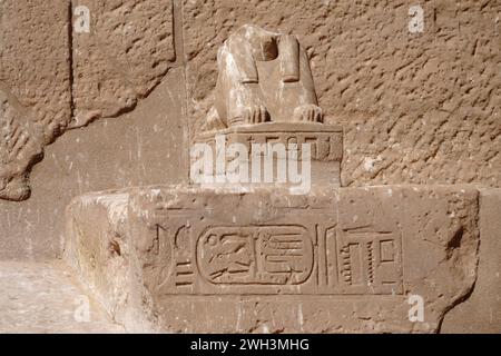 Der Tempel von Wadi al-Seboua, Nassersee, Ägypten Stockfoto