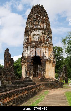 Wat Phra Phai Luang war das rituelle Zentrum von Sukhothai und der größte Tempel in der Stadt. Erbaut im späten 12. Jahrhundert während der Herrschaft von Jay Stockfoto