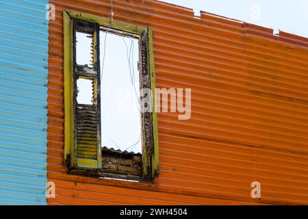 Farbenfrohe Architektur im berühmten Viertel La Boca in Buenos Aires, Argentinien Stockfoto