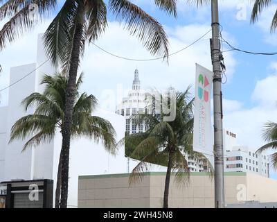 Straßenblick Miami Beach Florida USA Stockfoto