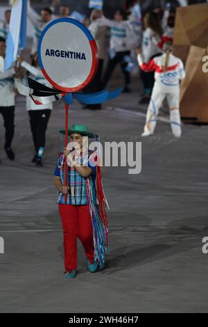 Santiago, Chile - 20. Oktober 2023, Eröffnungszeremonie der Panamerikanischen Spiele 2023 im Julio Martinez Pradanos National Stadium, argentinische Delegaten Stockfoto