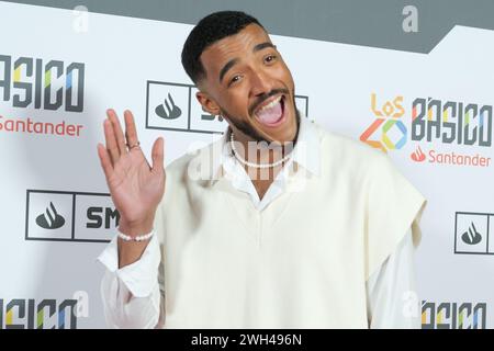 Madrid, Spanien. Februar 2024. Omar besucht am 7. Februar 2024 das David Bisbal Konzert „Los40 Basico Santander“ im Eslava Theater in Madrid. (Foto: Oscar Gonzalez/SIPA USA) (Foto: Oscar Gonzalez/SIPA USA) Credit: SIPA USA/Alamy Live News Stockfoto