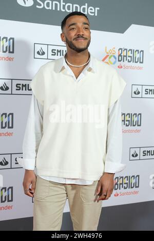 Madrid, Spanien. Februar 2024. Omar besucht am 7. Februar 2024 das David Bisbal Konzert „Los40 Basico Santander“ im Eslava Theater in Madrid. (Foto: Oscar Gonzalez/SIPA USA) (Foto: Oscar Gonzalez/SIPA USA) Credit: SIPA USA/Alamy Live News Stockfoto