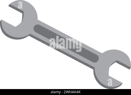Isoliertes farbiges Schraubenschlüsselsymbol Vektor Stock Vektor
