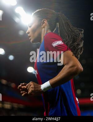 Barcelona, Spanien. Februar 2024. Barcelona, Spanien, 7. Februar 2024: Salma Parralluelo (7 Barcelona) während des Copa de la Reina Fußballspiels zwischen dem FC Barcelona und Sevilla FC im Johan Cruyff Stadium in Barcelona, Spanien (Judit Cartiel/SPP) Credit: SPP Sport Press Photo. /Alamy Live News Stockfoto