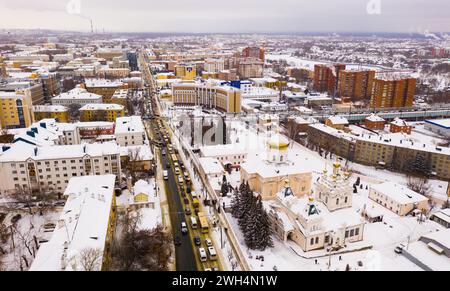 Penza City. Kloster Der Heiligen Dreifaltigkeit. Blick von oben Stockfoto