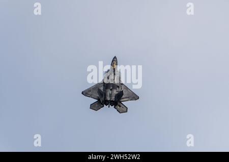 Rom, GA, USA – 14. Oktober 2018: US Air Force Kampfjet führt während einer Trainingseinheit in Georgia, USA, Sortien durch Stockfoto