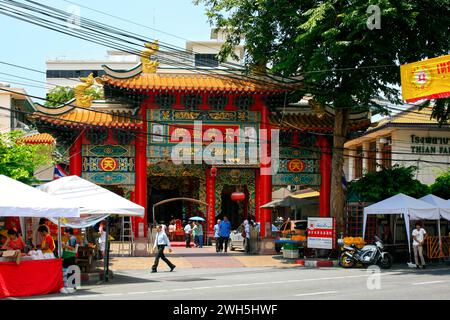 Bangkok, Thailand - 11. September 2011: Außerhalb des Thian Fah Foundation Hospital wurde die erste in Thailand registrierte Stiftung gegründet Stockfoto