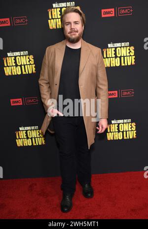 Los Angeles, USA. Februar 2024. Josh McDermitt kam am 7. Februar 2024 zum Red Carpet Event „The Walking Dead: The Ones Who Live“ im Linwood Dunn Theater in Los Angeles, Kalifornien. © Lisa OConnor/AFF-USA.com Credit: AFF/Alamy Live News Stockfoto