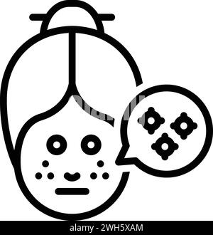 Symbol für Infektionen, Bakterien Stock Vektor