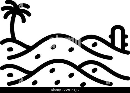 Symbol für Sand, Sand Stock Vektor