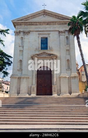Blick auf die Straße von Rosolini, Sizilien Stockfoto