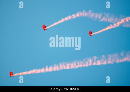 Fallschirmspringen Team Lekhwiya Forces Katara Events AFC Cup 2023 Stockfoto