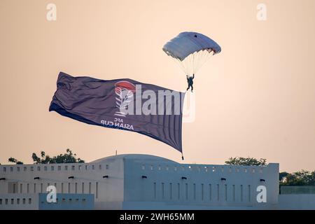 Fallschirmspringen Team Lekhwiya Forces Katara Events AFC Cup 2023 Stockfoto