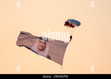 Fallschirmspringen Team Lekhwiya Forces Katara Events AFC Cup 2023 Stockfoto