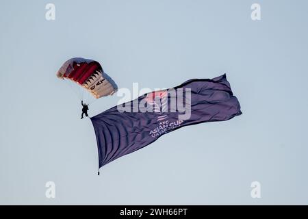 Fallschirmspringen Team Lekhwiya Forces Katara Events AFC Cup 2023 Stockfoto
