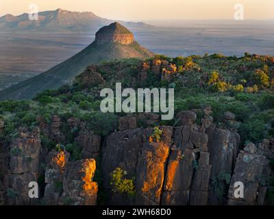 Valley of Desolation Camdeboo National Park Januar Eastern Cape Südafrika Januar Stockfoto