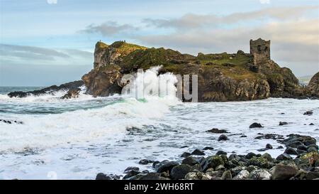 Kinbane Castle, Ballycastle, Co. Antrim, Nordirland Stockfoto