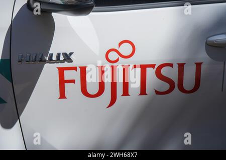 Logo von Fujitsu Stockfoto