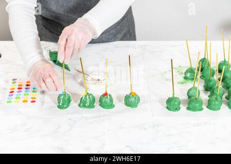 Köstliche Kaktuskuchen für die Feier des Cinco de Mayo Stockfoto