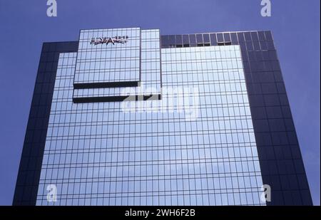 Großbritannien, Birmingham, Centenary Square und Blick auf das Hyatt Regency Hotel. Stockfoto
