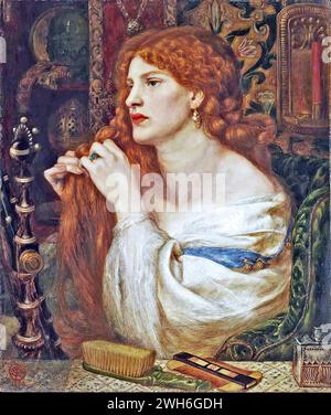 Dante Gabriel Rossetti (1828-1882), Britisch, Bruderschaft der Raphaeliten - Aurelia (Fazios Geliebte) (Modell Fanny Cornforth) [1863-73] Stockfoto