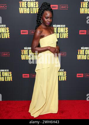 HOLLYWOOD, LOS ANGELES, KALIFORNIEN, USA - FEBRUAR 07: Danai Gurira kommt zur Los Angeles Premiere von AMC+'s The Walking Dead: the Ones Who Live' Staffel 1 fand am 7. Februar 2024 im Linwood Dunn Theater im Pickford Center for Motion Picture Study in Hollywood, Los Angeles, Kalifornien, USA statt. (Foto: Xavier Collin/Image Press Agency) Stockfoto