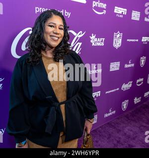 Las Vegas, USA. Februar 2024. Jenay Alejandro, Hennessy, nimmt am 7. Februar 2024 im Aria Hotel and Casino in Las Vegas, Nevada, am 5. Jährlichen Sports Power Brunch Teil, bei dem die mächtigsten Frauen im Sport gefeiert werden. (Foto: Travis P Ball/SIPA USA) Credit: SIPA USA/Alamy Live News Stockfoto