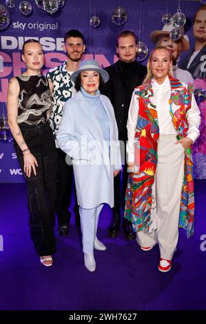 Cheyenne Savannah Ochsenknecht, Nino Sifkovits, Bärbel Wierichs, Wilson Gonzalez Ochsenknecht und Natascha Ochsenknecht beim Photocall zum Start der 3. Staffel der TV-Serie Diese Ochsenknechts im Soho House. Berlin, 08.02.2024 *** Cheyenne Savannah Ochsenknecht, Nino Sifkovits, Bärbel Wierichs, Wilson Gonzalez Ochsenknecht und Natascha Ochsenknecht zum Start der 3. Staffel der TV-Serie diese ochsenknecht im Soho House Berlin, 08 02 2024 Foto:XS.xGabschx/xFuturexImagex ochsenknecht 4201 Stockfoto