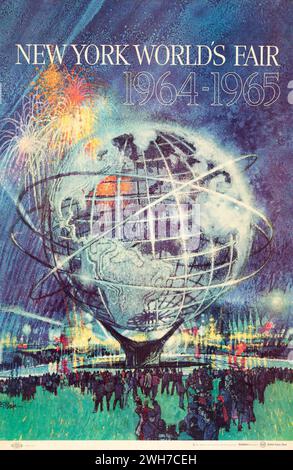 New York World's Fair (United States Steel, 1962) Vintage-Poster Stockfoto