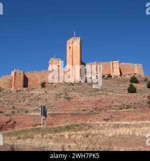Schloss Molina de Aragón, Molina de Aragon, Guadalajara, Kastilien-La Mancha, Spanien, Europa Stockfoto