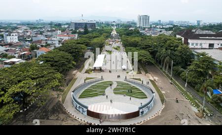 Monumen Perjuangan Rakyat Jawa Barat - Monju Monument. Bandung, Indonesien, 8. Februar 2024 Stockfoto