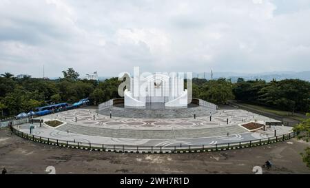 Monumen Perjuangan Rakyat Jawa Barat - Monju Monument. Bandung, Indonesien, 8. Februar 2024 Stockfoto