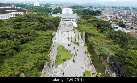 Monumen Perjuangan Rakyat Jawa Barat - Monju Monument. Bandung, Indonesien, 8. Februar 2024 Stockfoto