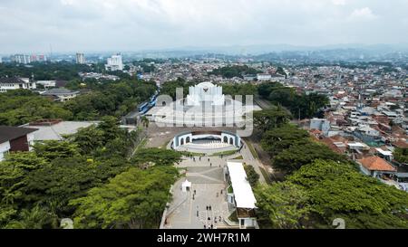 Monumen Perjuangan Rakyat Jawa Barat - Monju Monument. Bandung, Indonesien, 8. Februar 2024 Stockfoto