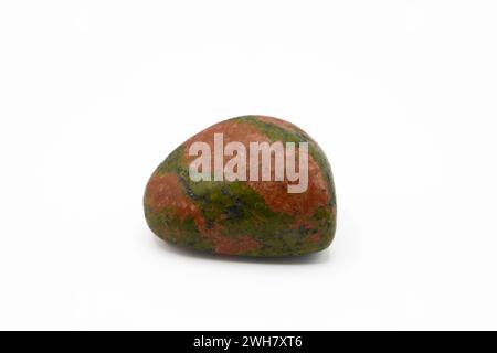 Unakite ist eine farbenfrohe Granitsorte, die nach den Bergen von Unaka benannt ist Stockfoto