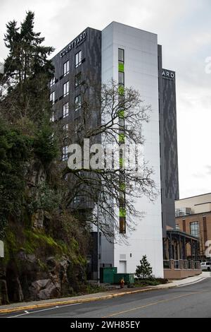 Courtyard Hotel an der Gordon Street in Nanaimo, British Columbia, Kanada Stockfoto