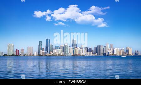 Die Skyline von miami, florida Stockfoto