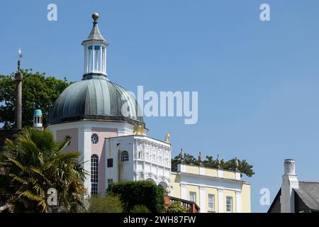 Portmeirion, Minffordd, Gwynedd, Wales, 13, Juni 2023, malerisches Dorf Portmeirion in Nordwales, Vereinigtes Königreich Stockfoto