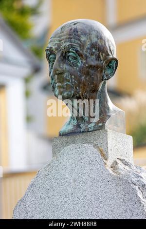 Anton Bruckner, Denkmal In Ansfelden, Oberösterreich, Österreich Stockfoto