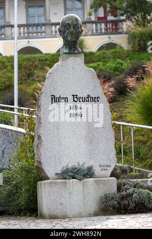 Anton Bruckner, Denkmal In Ansfelden, Oberösterreich, Österreich Stockfoto