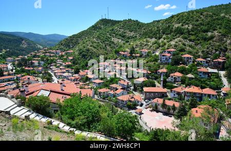 Blick von der historischen Stadt Goynuk in Bolu, Türkei Stockfoto
