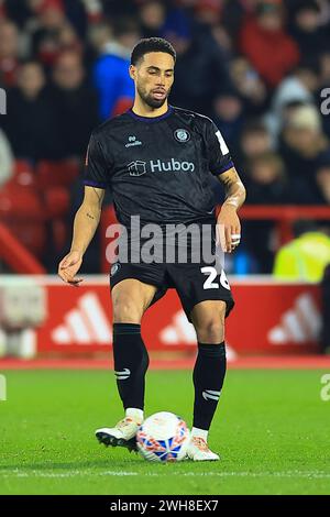 Nottingham, Großbritannien. Februar 2024. Zak Vyner von Bristol City während des 4. Runde Replay im Nottingham Forest FC gegen Bristol City FC Emirates FA Cup am 7. Februar 2024 im City Ground, Nottingham, England, Vereinigtes Königreich Credit: Every Second Media/Alamy Live News Stockfoto